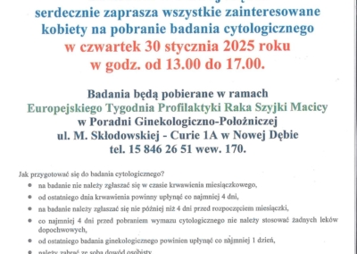 Plakat Profilaktyka Raka Szyjki Macicy 2